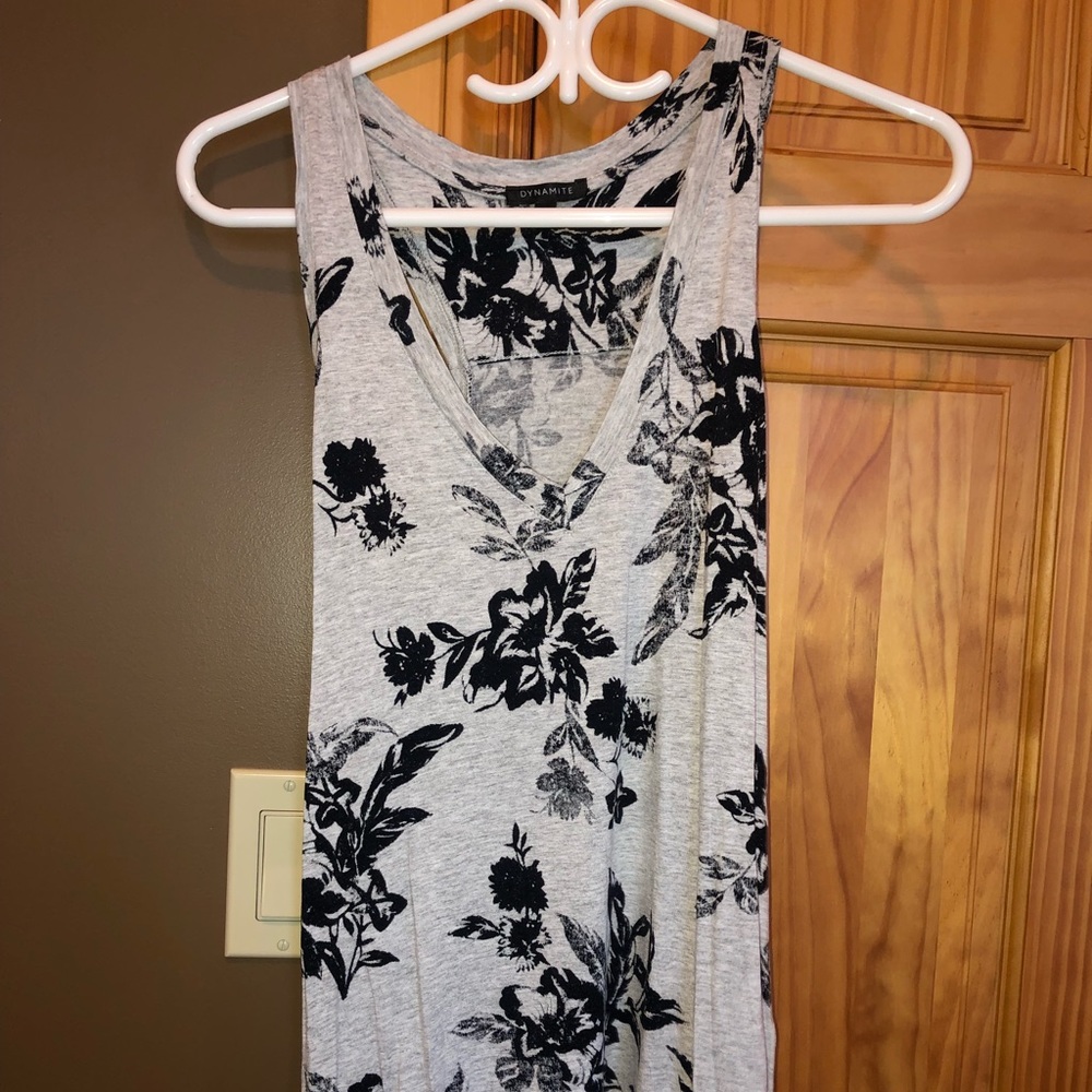 BEAUTIFUL FLORAL LONG TANK TOP